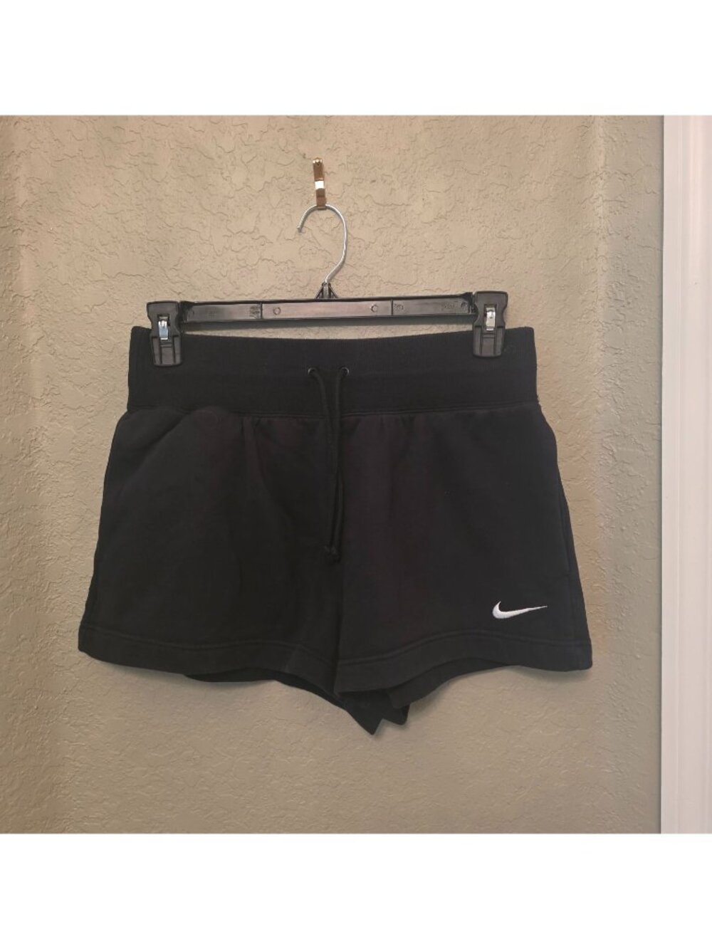 Nike Phoenix Ladies Black High Rise Fleece 2" Inseam Shorts - L